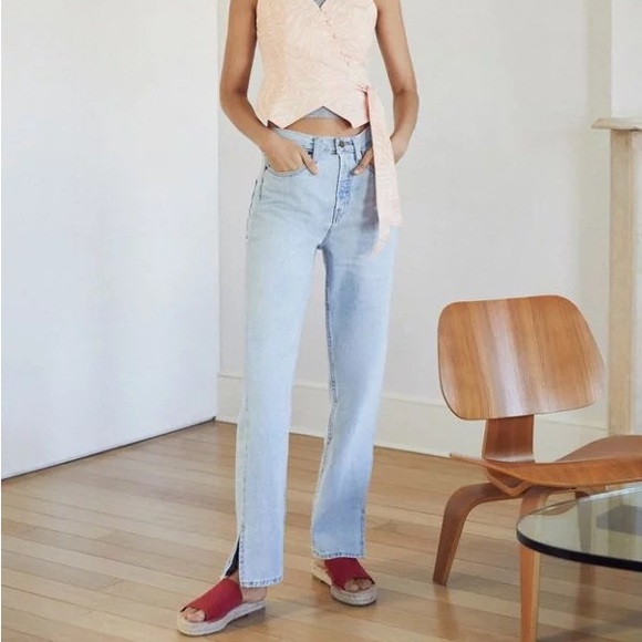 BDG Split-Ankle High-Rise Relaxed Straight Jean - Picture 3 of 10